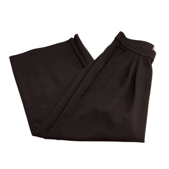 Halara High Waisted Pocket Wide Leg Work Pants Sz XL Womens Black Thick Soft Mat - Picture 7 of 16